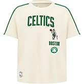 Pro Standard Big Boys NBA Boston Celtics Retro Classics Short Sleeve Taping Tee Eggshell/Kelly Green M