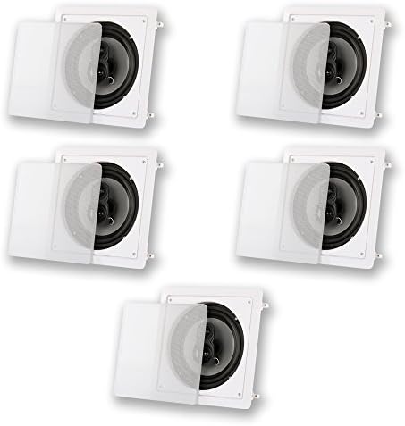 Acoustic Audio CS-I83S in Wall/Ceiling 8" Home Theater 5 Speaker Set 3 Way 1750 Watt CS-I83S-5S