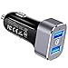 Car Charger, Capshi Quick Charge 3.0 36W Dual USB Car Charger Adapter Fast Car Charging Compatible Samsung Galaxy Note 9 S8 S9 Note 8, iPhone X 8 7 6s Plus, iPad, iPad Air 2/Mini 3, Pixel, LG, HTC