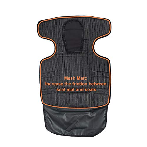 INFANZIA Car Seat Protector Thick Padding Protection for Child Cars Seats, Dog Mat, Auto Seat Cover with Extra Storage Pocket Protect Leather Seats and Fabric Upholstery - Thumbnail 6