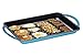 Enameled Cast-Iron Rectangular Grill Pan with Ridges, Oven Safe, Non-Stick Coating, Loop Handles, 9.5