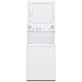 GE GUD24GSSMWW Unitized Spacemaker 2.3 Washer with Stainless Steel Basket and 4.4 Cu. Ft. Capacity Gas Dryer, White