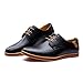 Seakee Men's Leisure Lace-up Flat Oxford Dress Shoes