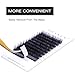 TDANCE Lash Extension Matte Black Eyelash Extension C CC D DD J B L Curl Volume & Classic Lash Extensions 0.03-0.18mm Thickness Professional Salon Use(0.18-DD,14-19 mm)