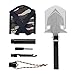 Rose Kuli Folding Shovel Multitool - Military Compact Snow Shovel for Car Camping Backpacking Gardening Outdoor Activities