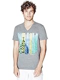 GUESS Men's Balin Heathered Destination Tee