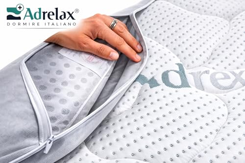 Orthopaedic Neck Pillow Washable 30 °C – Memory Foam + Breathable Gel – Ergonomic Support for Side and Back Sleep – Made in Italy – AD Relax Orto Wash