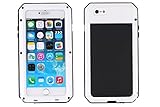 iPhone 6 case, Shockproof Dustproof Water Resistant iPhone 6S Case Aluminum Alloy Metal Gorilla Glass Cover CaseFor Apple iPhone 6 /iPhone 6S 4.7 inch-White