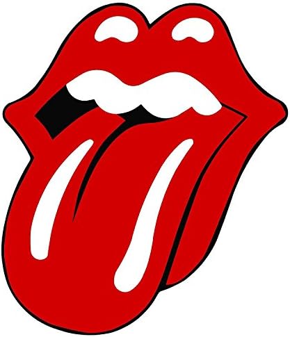 Techstore Stickers -Rolling Stones Tongue Sticker decal Car Truck Bumper Sticker JDM -5 pack (4" x 5")