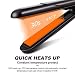 Mini Hair Straightener, Travel Flat Iron Dual Voltage 3/4 Inch Nano-diamond Ceramic Tourmaline, Small Lightweight & Portable Travel Size Straightening Iron for Men & Women, Purplethumb 4