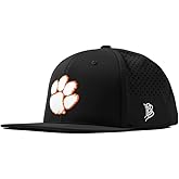 Branded Bills Officially Licensed x Clemson Tigers Flat Performance Collection Clemson Tigers Paw White PVC