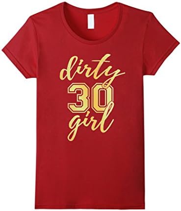 Womens 30 Birthday Girl Shirt | Birthday Squad Shirt Medium Cranberry