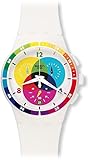 Swatch Unisex SUSW404 Chromograph Analog Display Quartz White Watch