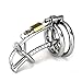 YiFeng Stainless Male Chastity Device Belt Restraint Bondage Fetish Urethral Tube ZCS33 (45mm Ring)