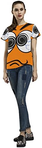 Honey Day House Custom Cartoon Hypnosis Face Fashion Women's All Over Print T-Shirt (USA Size)