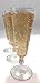 Oojami 140 pc Plastic Classicware Glass Like Champagne Wedding Parties Toasting Flutes Party Cocktail Cups (Silver Glitter)