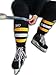 Clear Hockey Tape. Poly Sock Tape That Stretches and Is Easy to Rip. 12 Pack - Each Roll 1 Inch Wide X 33 Yards Long