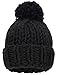 Arctic Paw Unisex Womens Men Slouchy Beanie Knitted Cap W/Faux Fur Pom Pom