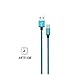 StyleTech Inc. Aluminum Nylon Braided Series 3 Feet Micro-USB Syncing/Charging Data Cable for Android, Samsung, HTC, Windows, Motorola, Tablets, etc. (1.) Blue)