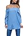 Just Quella Women's Off The Shoulder Top Blouse 8422