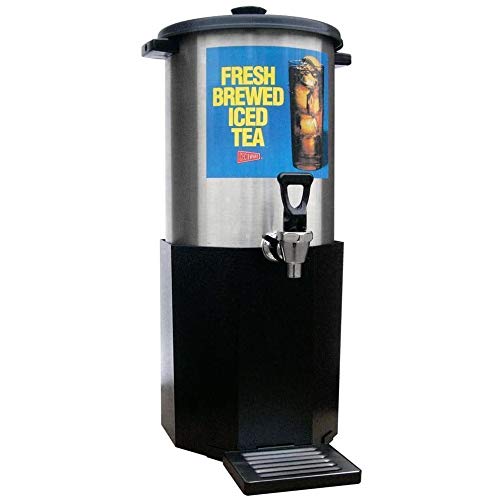 Cecilware B-1/3 Stainless Steel 3 Gallon Iced Tea Dispenser with Base