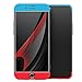 iPhone 6/6s case, GKK Double Dip [Hybrid Hard PC] Full Coverage Case for iPhone 6 6S (4.7 Inch) with Tempered Glass Protector (Blue-Black-Red)