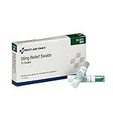 First Aid Only 19-001 Sting Relief Swabs, 10 Count