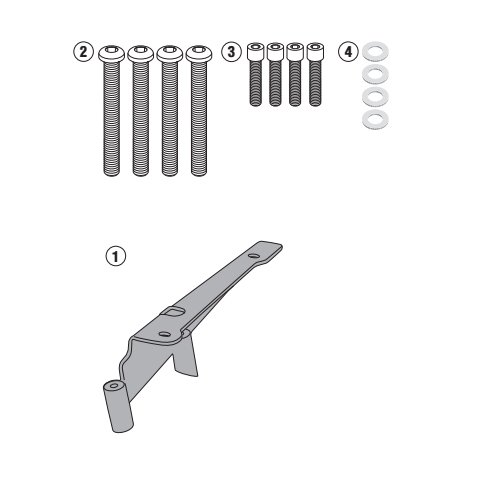 GIVI SR1136 Monolock Topcase Fitting Kit for Honda PCX 125 PCX 150