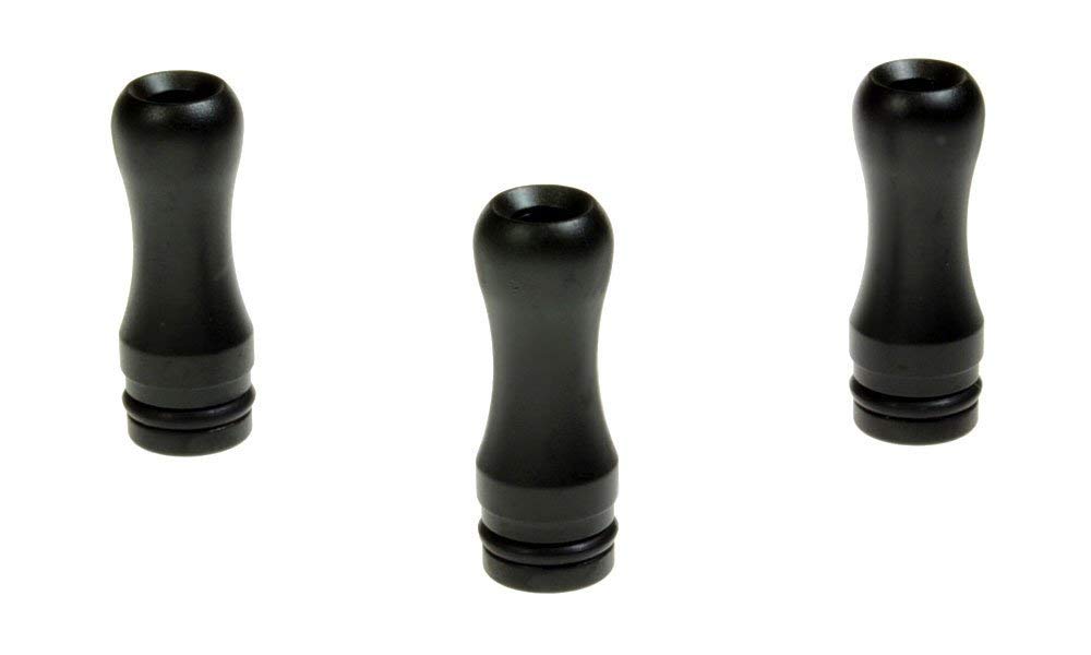 Armerah Baton 510 Drip Tip e-cig Mouthpiece Short/Aluminium/Solid 3 Pack in Black — image 1