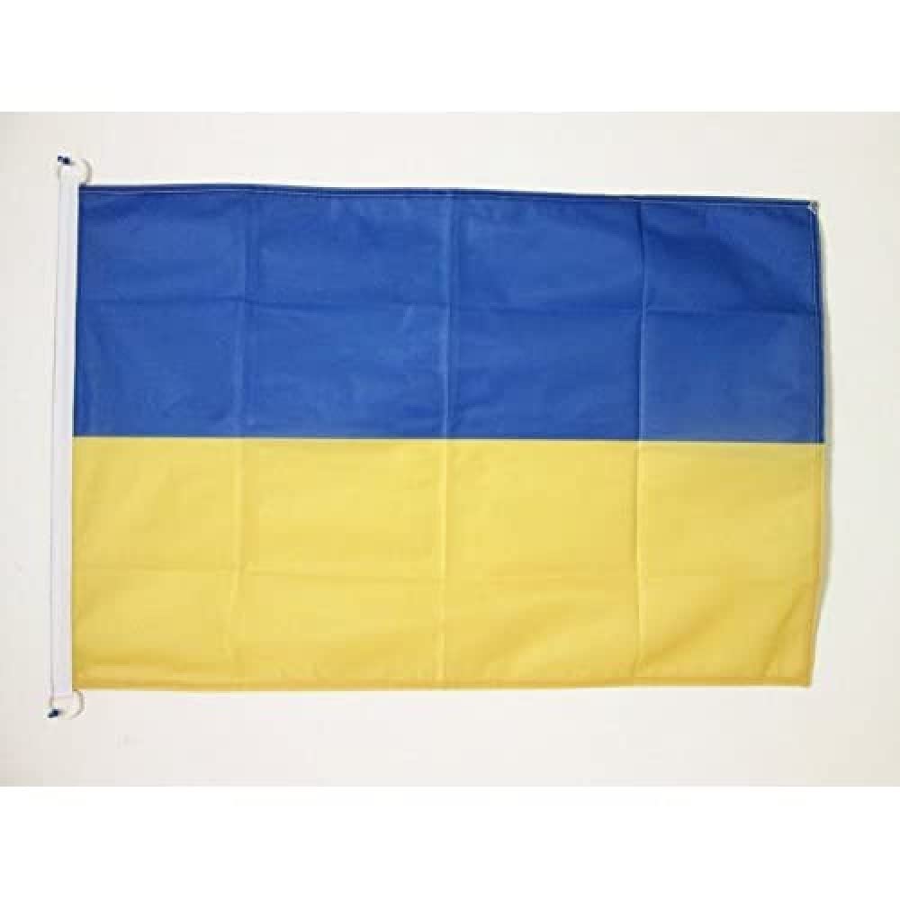 AZ FLAG - Ukraine Flag - 3x5 Ft - For Outdoor - Ukrainian Banner Knitted Polyester with Two Plastic Rings - Fade Resistant - Vivid Colors - 3' x 5' Feet - 150x90 Cm