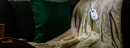 OVENTE Remote Control Electric Blanket 50x60 Inches with Overheat Protection (BL0145BG) - Thumbnail 5