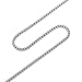 AmyRT Jewelry 3mm Titanium Steel Rolo Silver Chain Necklaces for Women Men 16 to 30 in