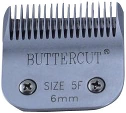 GeibButtercut Stainless Steel Dog Clipper Blade, Size-5F, 1/4-Inch Cut Length,Red