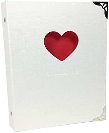 Love Never Fails - Hardcover Scrapbook DIY Photo Album, Sketchbook, Wedding Guest Book, Anniversary Gift, Baby Album (White)