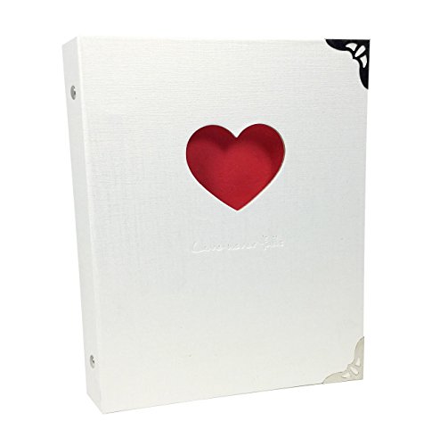Love Never Fails - Hardcover Scrapbook DIY Photo Album, Sketchbook, Wedding Guest Book, Anniversary Gift, Baby Album (White)