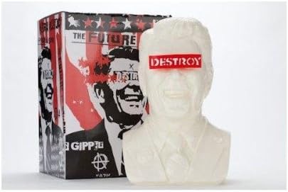 'The Gipper" White Limited Edition Vinyl Art Bust by Frank Kozik