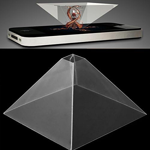 Niceou 3D Holographic Hologram Display Pyramid Projector Video for 3.5-6.5" Smart Phone