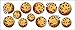 Cookie sticker kit for mixers. 12 chocolate chip cookie decals for KitchenAid Artisan stand mixer. cookie kit CMC