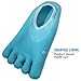 5-Toe Gel Lined Foot Moisturizing Socks by NatraCure – Aloe & Shea Infused Fuzzy Hydrating Socks - Soft Feet Moisturizer Spa & Pedicure Socks for Dry Cracked Heels, Calluses - Size: XX-Small
