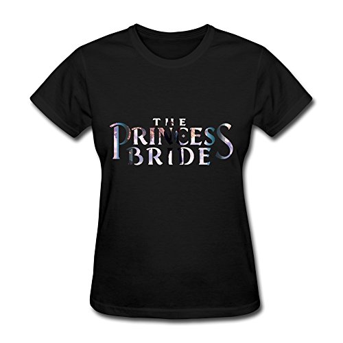 SHUNAN Women's Princess Bride Movie T-shirt Size L Black