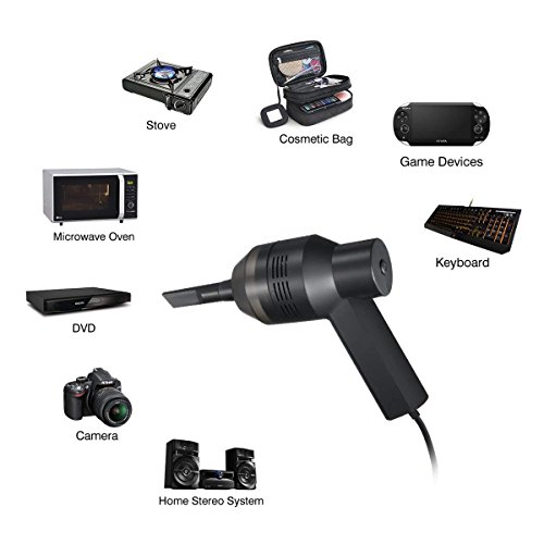 Vacuum USB Rechargeable Cleaner Mini Protable Cleaner For Car Keyboard Computer Office - Thumbnail 5