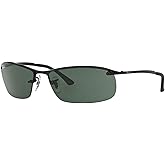 Ray-Ban mens Rb3183 Rectangular Sunglasses