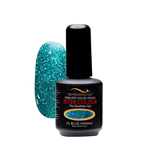 Bio Seaweed Gel3STEP COLOUR UV/LED Gel Polish 75 Blue Hawaii 15ml