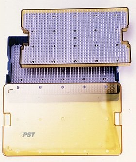 PST Universal Sterilization Micro Tray - Base, Lid & Mat 4"W x 7-1/2"L x 3/4"D