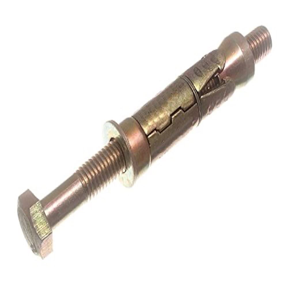 Merriway BH03961 (2 Pcs) YZP 8.8 Steel Hex Head Loose Bolt Shield Anchor, M12 x 100 mm - Pack of 2 Pieces