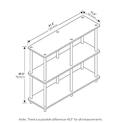 Furinno Turn-N-Tube 3-Tier Double Size Storage