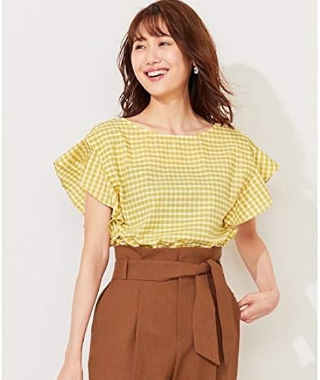 yellow gingham blouse