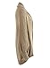 Simplee Apparel Women's Batwing Cocoon Cardigans Sweaters Loose Knitted Poncho Capes,Khaki,4-14