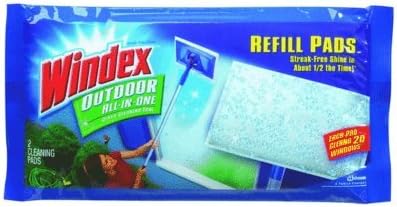 Streak-free shine in about 1/2 the time - Johnson S C Inc 70118 Windex Outdoor All-In-One Refill