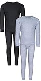 Snozu Boys 2-Pack Thermal Warm Underwear Top and Pant Set (Little Boys)